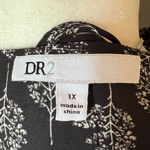 DR2 Blouse Cold Shoulder 1X *NWT* - Picture 9 of 12